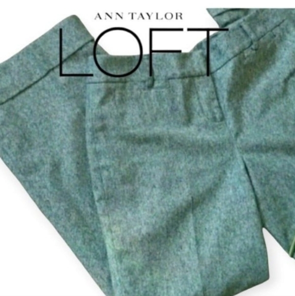 Ann Taylor Pants - LOFT WOOL PANTS TROUSER WOOL BLEND STRAIGHT LEG SIZE 6 P WOMENS 6 PETITE